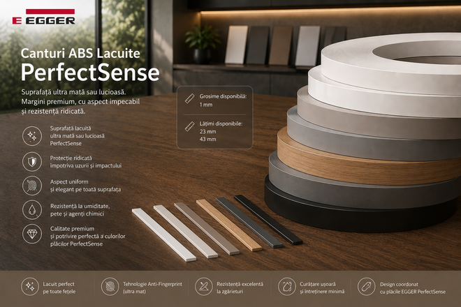 Canturi ABS lacuite PerfectSense 